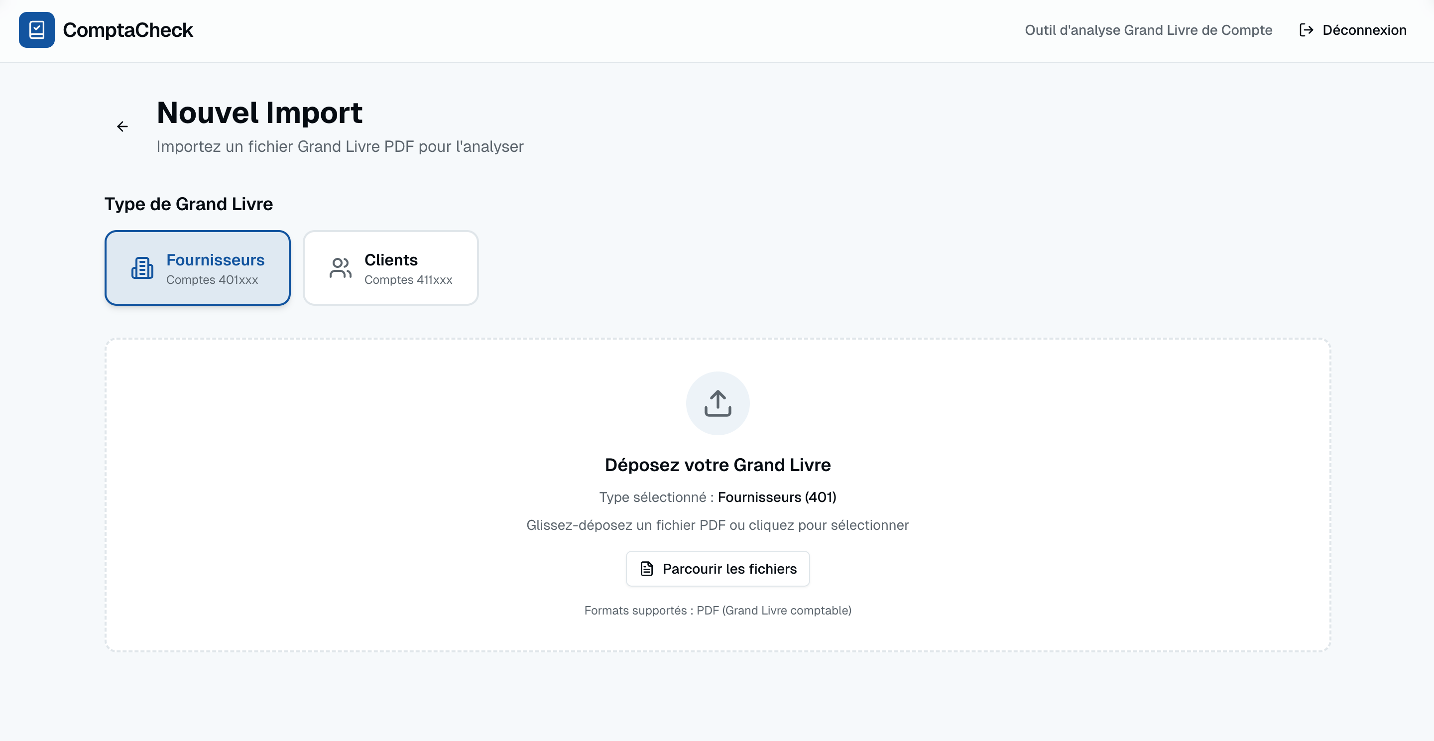 ComptaCheck - Import de fichier
